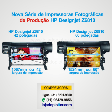 Impressoras Plotter HP Designjet Z6810 Fotogrficas