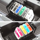 9 Tintas HP Vivid Photo. Faa upgrade para incluir HP Gloss Enhancer e ter uniformidade no brilho