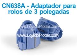 Plotter HP Designjet T2600 - Adaptador opcional (vendido separadamente) para rolos de papel de 3" de maior comprimento