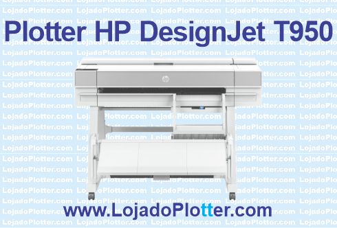 Impressora Plotter HP modelo DesignJet T950 codigo 2Y9H1A