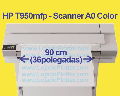 Funo Scanner Digitalizao da Muntifulcional HP DesignJet T950mfp