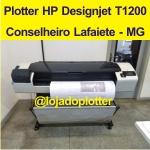 Sucesso de Vendas em Plotter Usada! Impressora HP T1200ps em Conselheiro Lafaiete  MG